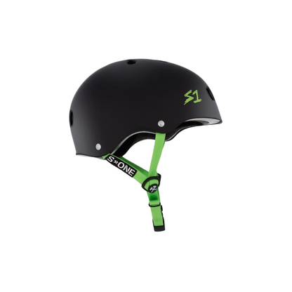 Black Matte w/ Bright Green Straps
