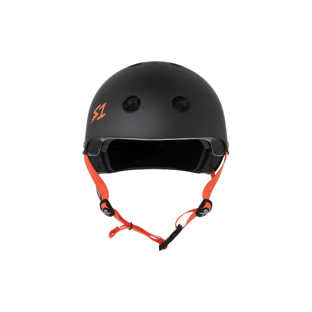 Black Matte w/ Orange Straps