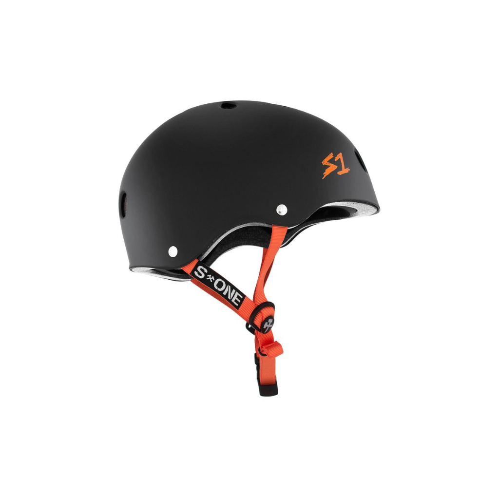 Black Matte w/ Orange Straps