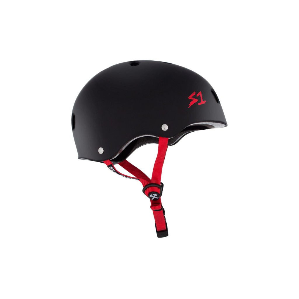 Black Matte w/ Red Straps 