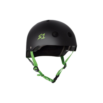 Black Matte w/ Bright Green Straps