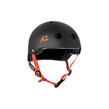 Black Matte w/ Orange Straps