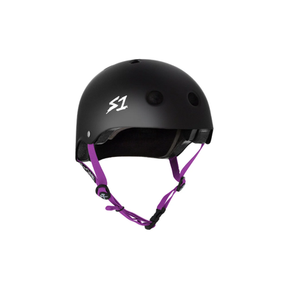 Minna Stess / Black Matte Purple Straps Bats