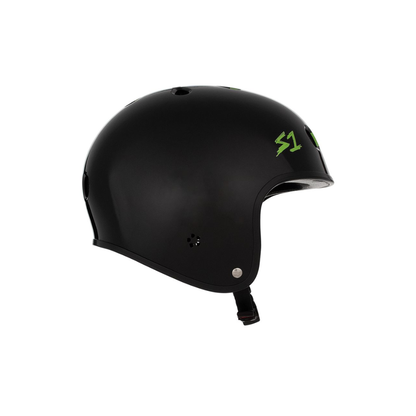 Black Gloss w/ Bright Green Checkers