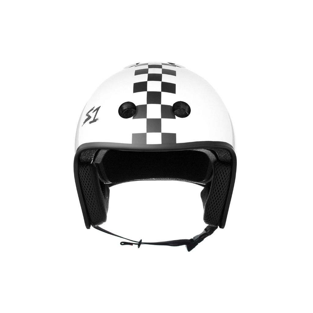 White Gloss w/ Checkers 