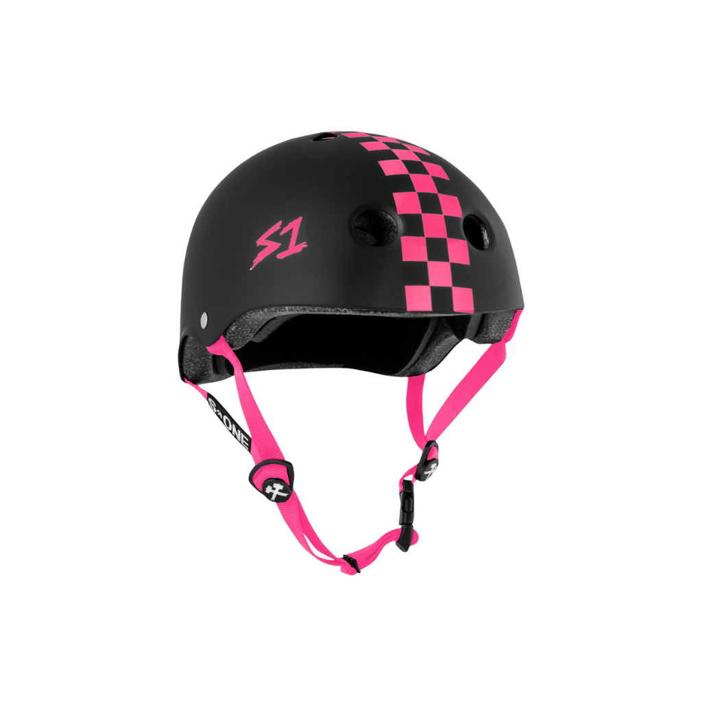 Black Matte w/ Pink Checkers
