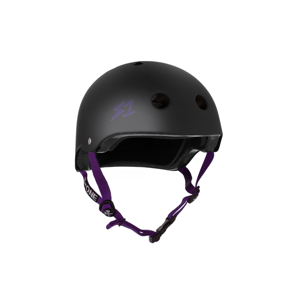 Black Matte w/ Purple Straps